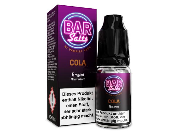 Vampire Vape - Bar Salts - Cola - Nikotinsalz Liquid 5 mg/ml 10er Packung