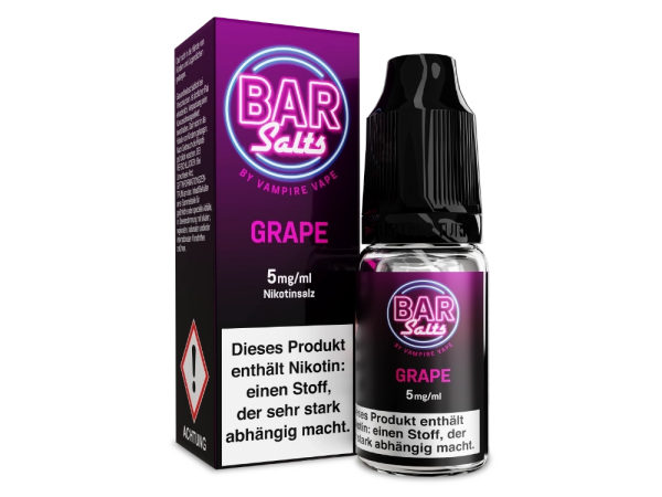 Vampire Vape - Bar Salts - Grape - Nikotinsalz Liquid 5 mg/ml