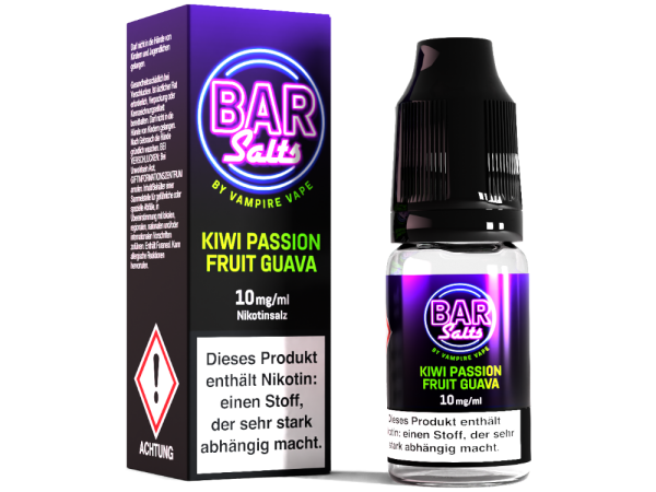 Vampire Vape - Bar Salts - Kiwi Passion Fruit Guava - Nikotinsalz Liquid 10 mg/ml 10er Packung