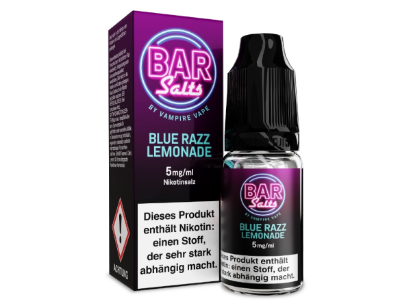 Vampire Vape - Bar Salts - Blue Razz Lemonade - Nikotinsalz Liquid 5 mg/ml 10er Packung