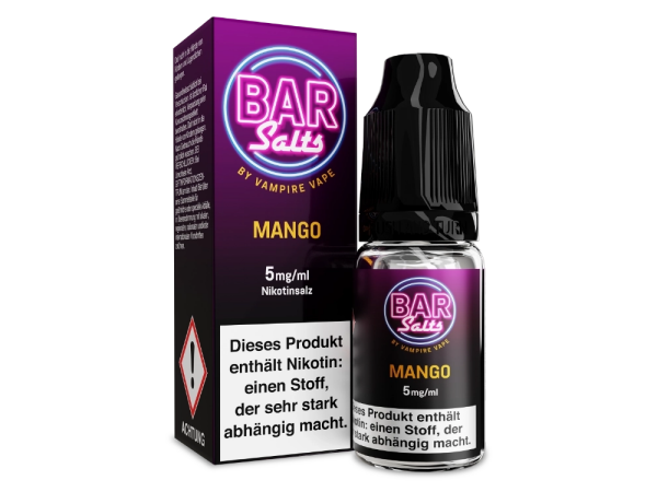 Vampire Vape - Bar Salts - Mango - Nikotinsalz Liquid 5 mg/ml 10er Packung
