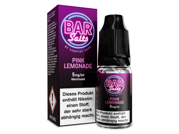 Vampire Vape - Bar Salts - Pink Lemonade - Nikotinsalz Liquid 5 mg/ml 10er Packung